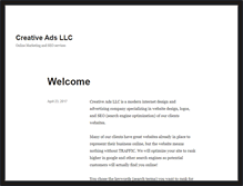 Tablet Screenshot of creative-ads-llc.com